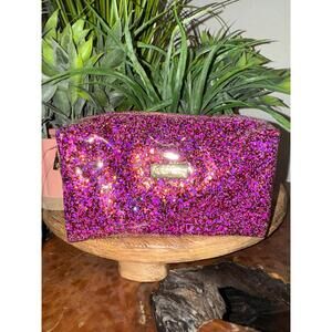 Glitter makeup bag